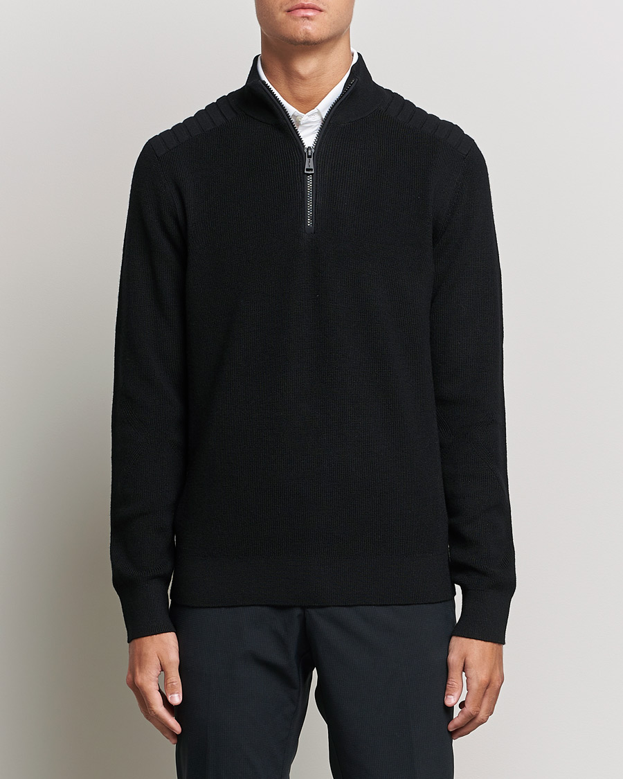 Men | RLX Ralph Lauren | RLX Ralph Lauren | Merino Half Zip Sweater Black