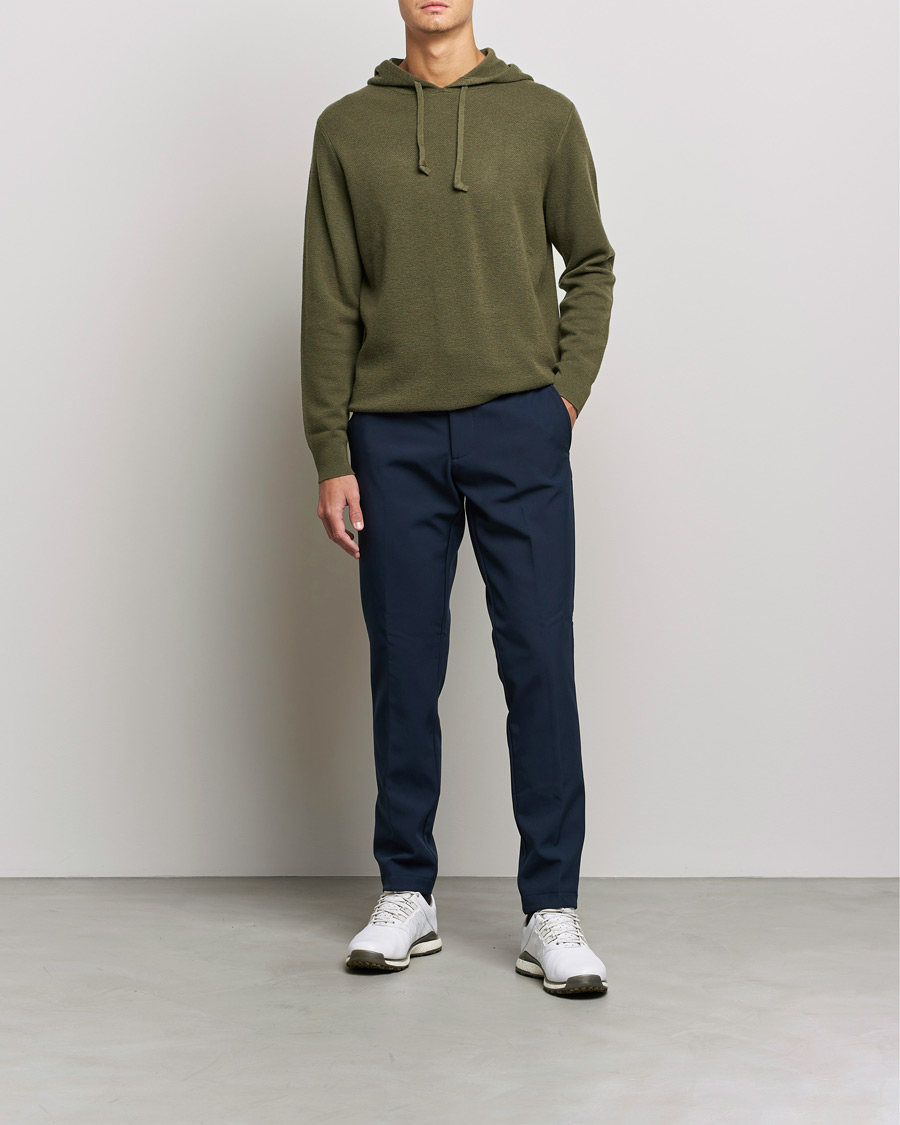 Men | Sweaters & Knitwear | RLX Ralph Lauren | Cashmere Hoodie Defender Green