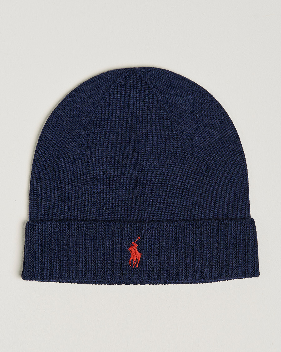 Men | Beanies | Polo Ralph Lauren | Merino Beanie Hunter Navy