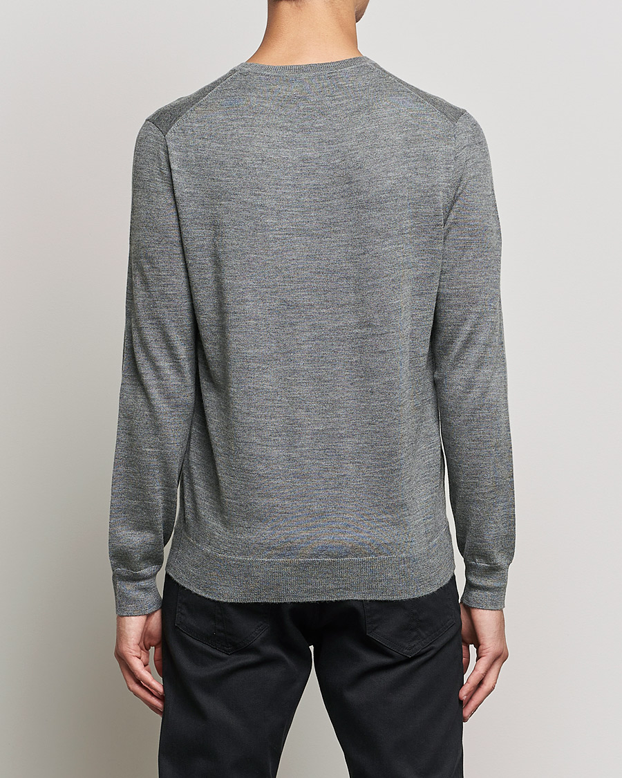 Men | Sweaters & Knitwear | Polo Ralph Lauren | Merino Crew Neck Pullover Fawn Grey Heather