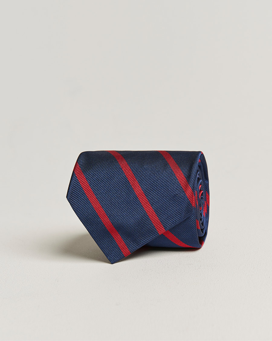 Men | Dark Suit | Polo Ralph Lauren | Striped Tie Navy/Red