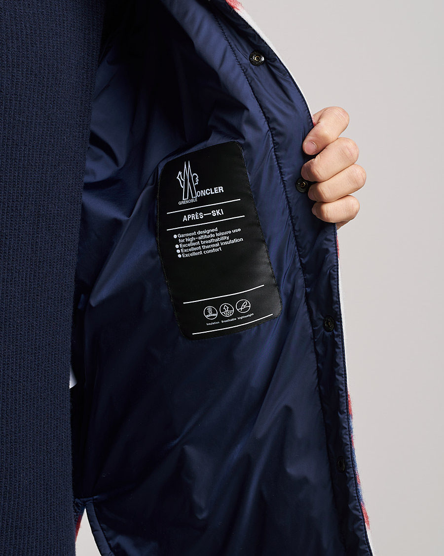 Men | Coats & Jackets | Moncler Grenoble | Waier Padded Shirt Jacket White/Red