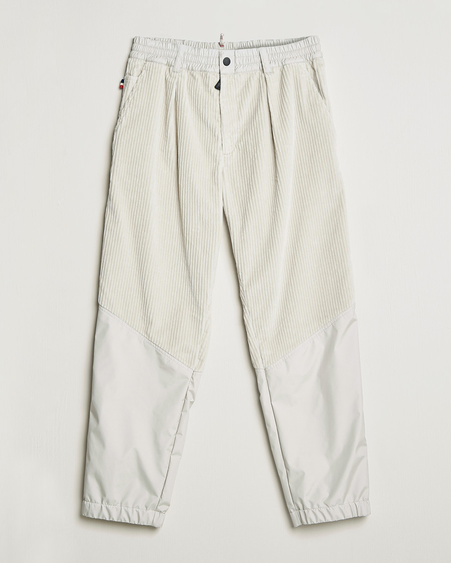 Men | Trousers | Moncler Grenoble | Stretch Corduroy Pants Off White