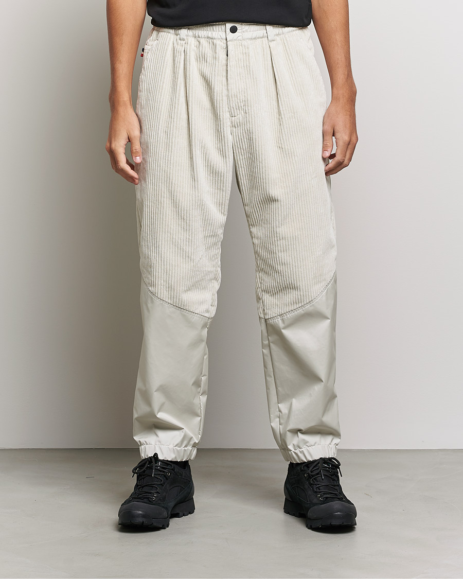 Men | Trousers | Moncler Grenoble | Stretch Corduroy Pants Off White
