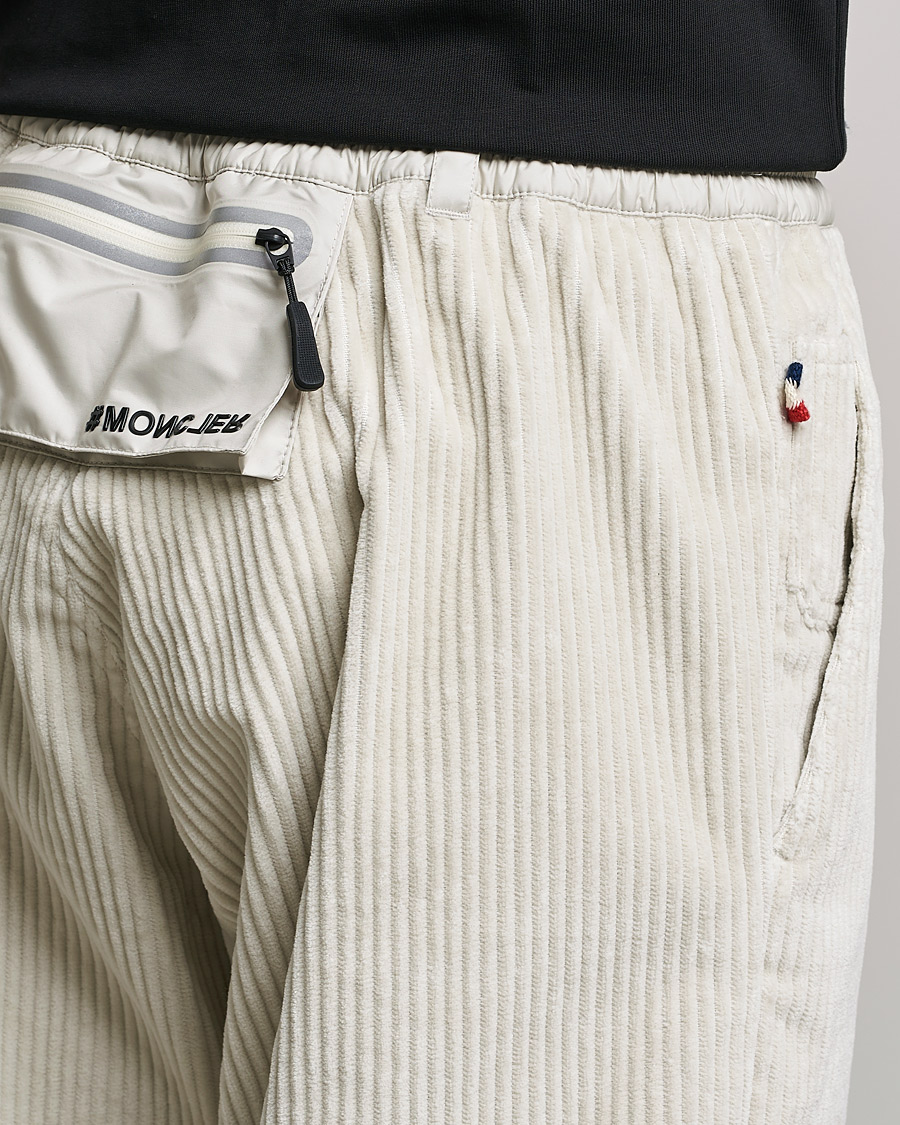 Men | Trousers | Moncler Grenoble | Stretch Corduroy Pants Off White
