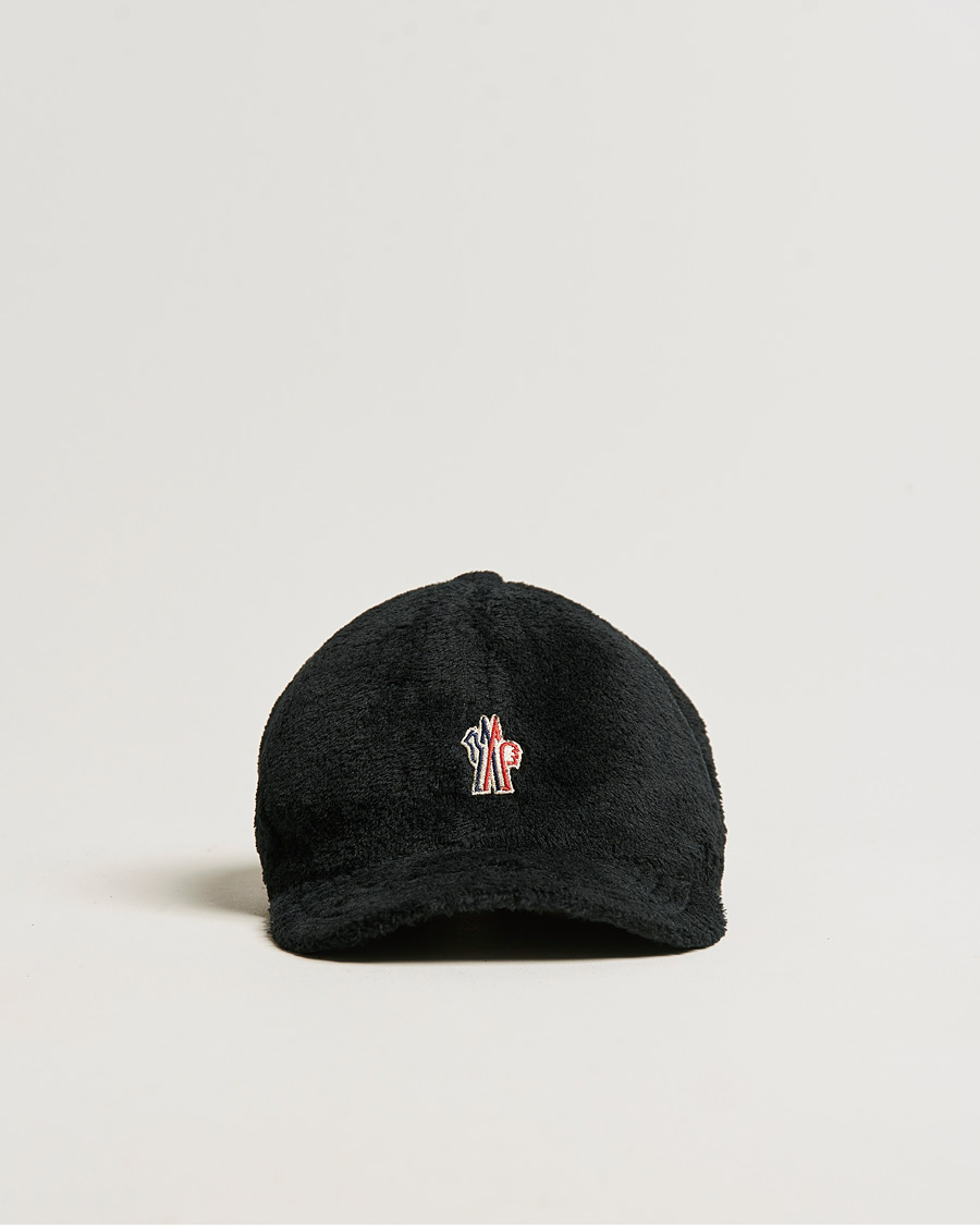 Men | Moncler Grenoble Fleece Baseball Cap Black | Moncler Grenoble | Fleece Baseball Cap Black