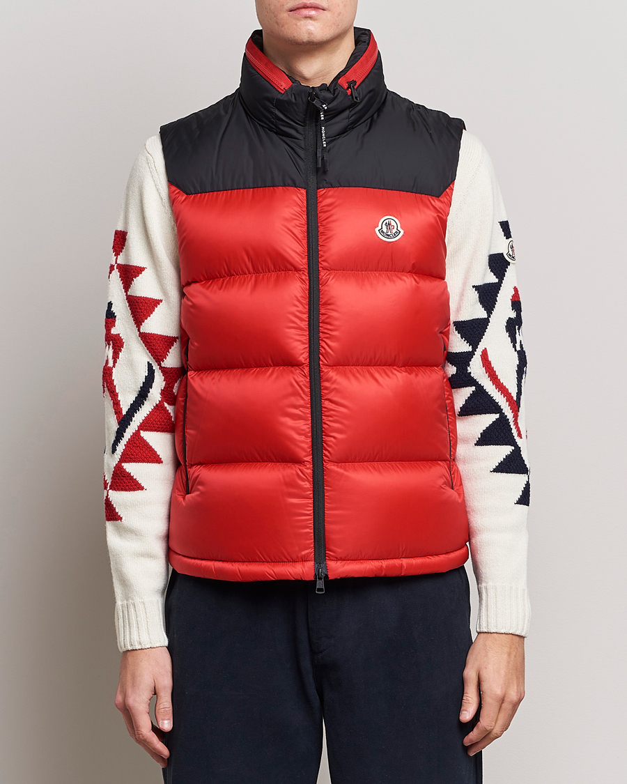 Men | Coats & Jackets | Moncler | Ophrys Down Vest Black/Red