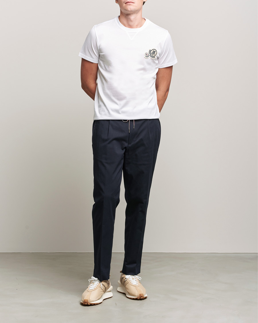 Men | T-Shirts | Moncler | Double Logo T-Shirt White
