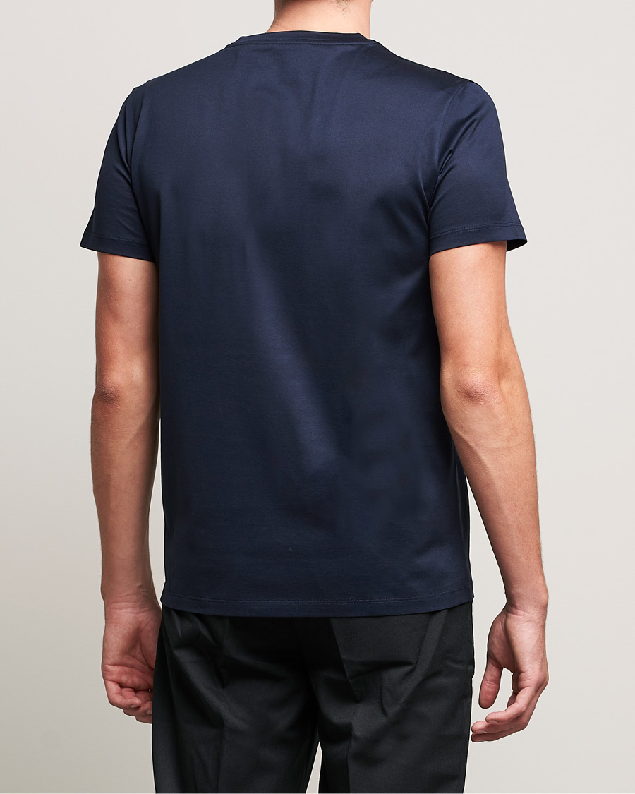 Men | T-Shirts | Moncler | Double Logo T-Shirt Navy