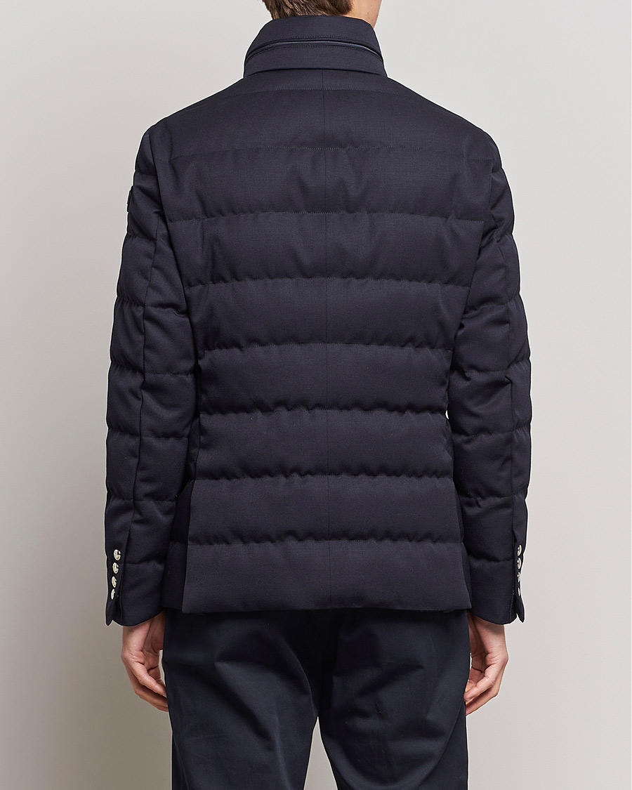 Men | Coats & Jackets | Moncler | Bess Flannel Down Blazer Navy