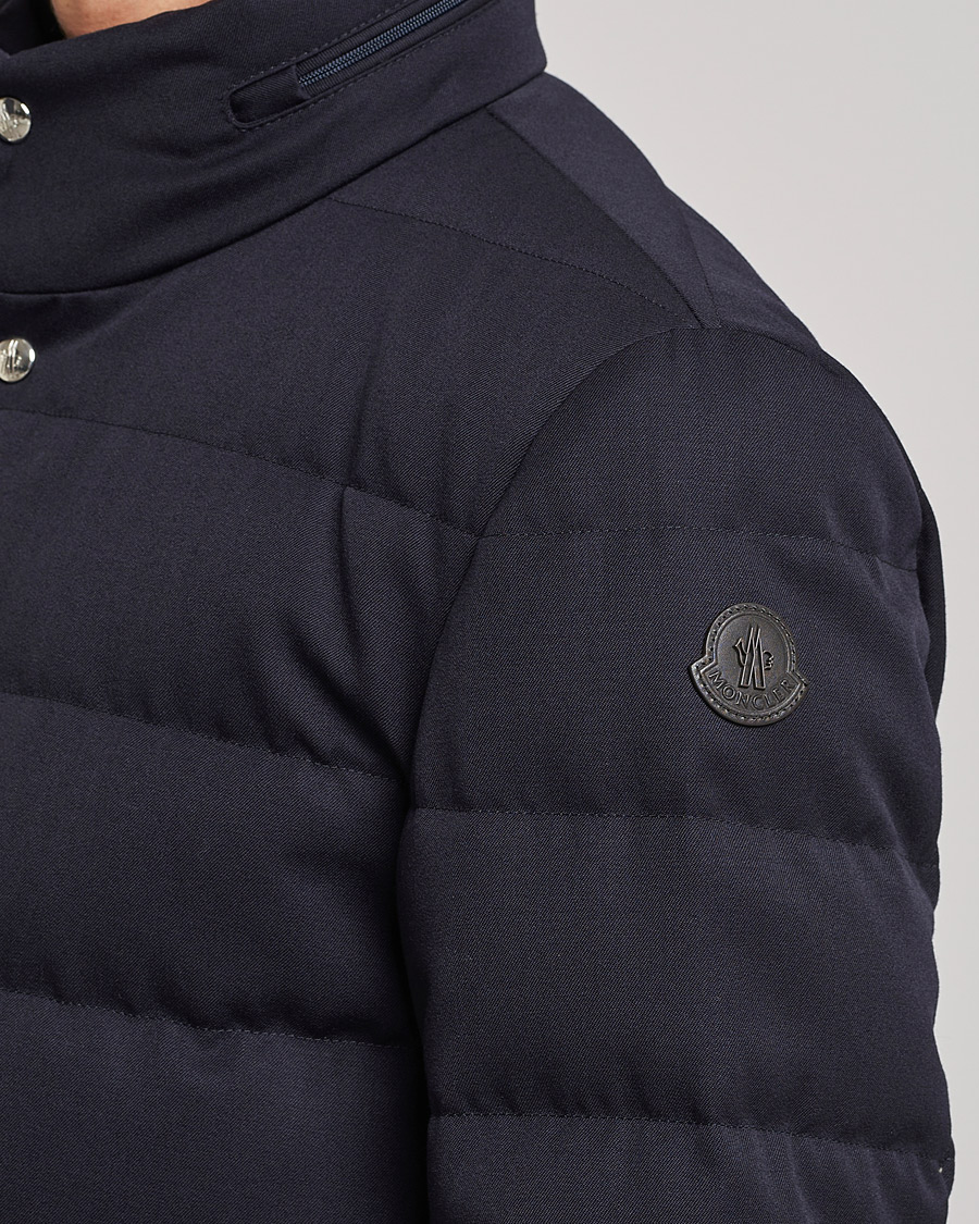 Men | Coats & Jackets | Moncler | Bess Flannel Down Blazer Navy