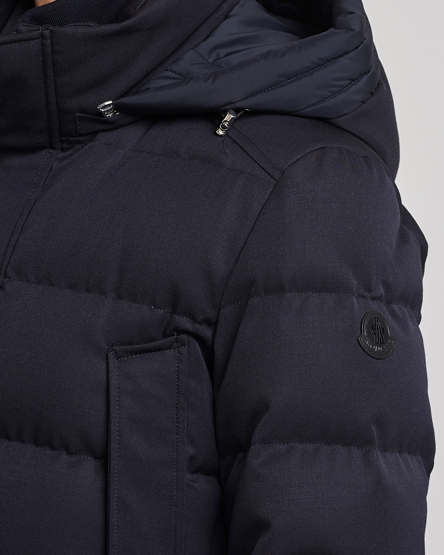 Men | Coats & Jackets | Moncler | Solidage Flannel Down Parka Navy