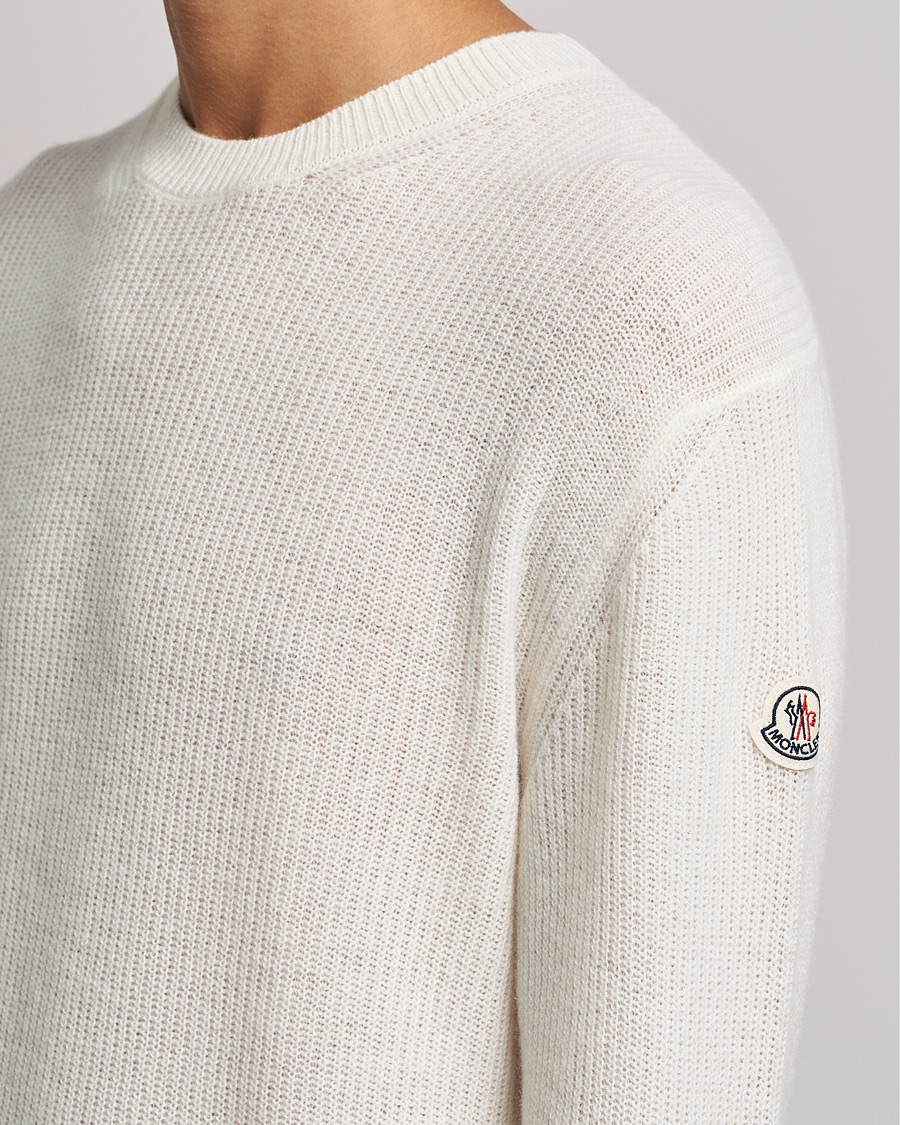 Men | Sweaters & Knitwear | Moncler | Cashmere Crew Neck Sweater White