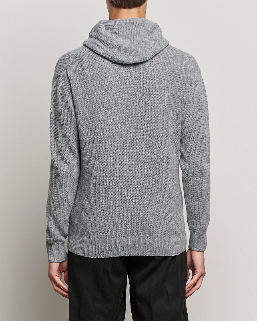 Men | Sweaters & Knitwear | Moncler | Cashmere Hoodie Grey Melange