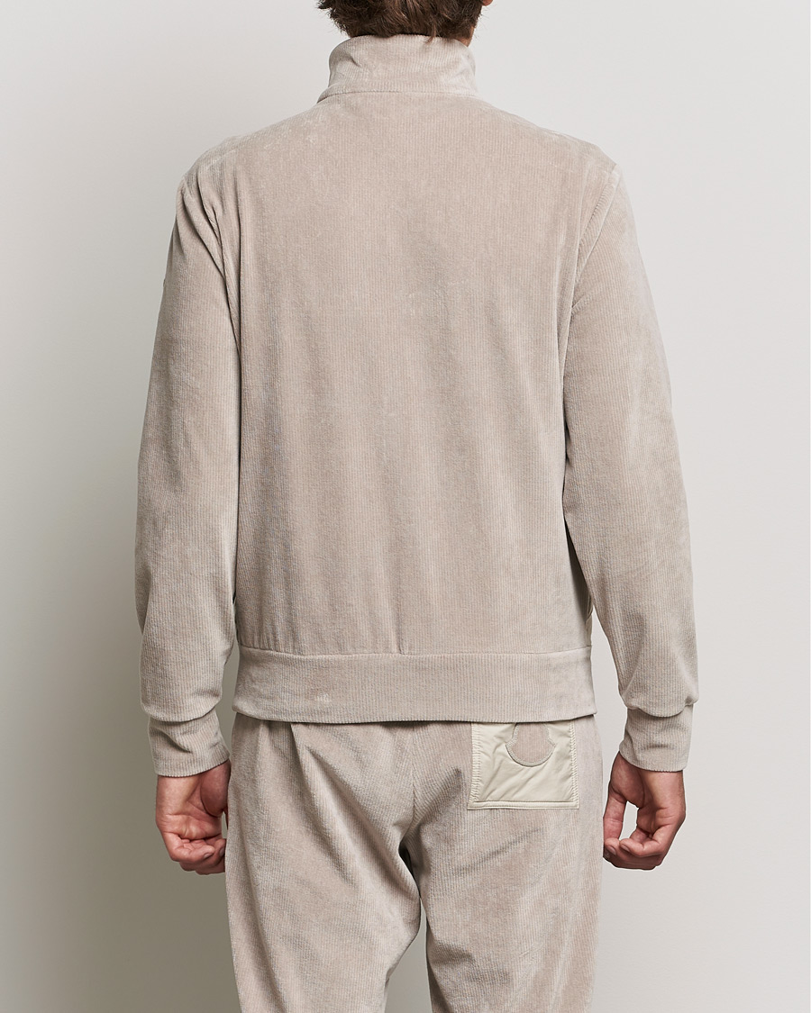 Men | Sweaters & Knitwear | Moncler | Corduroy Zip Cardigan Light Beige