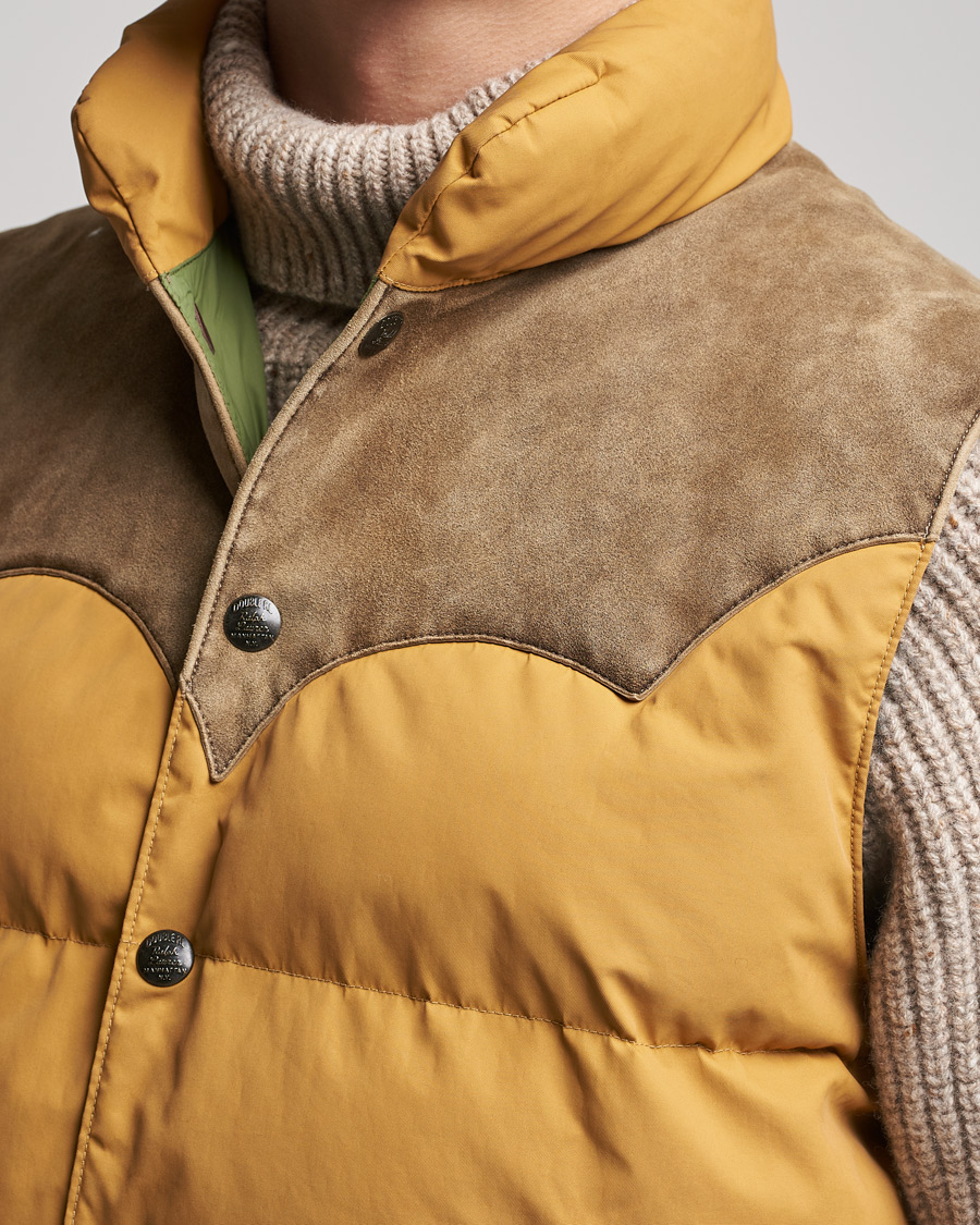 Men | Coats & Jackets | RRL | Milburn Quilted Vest Mountain Yellow