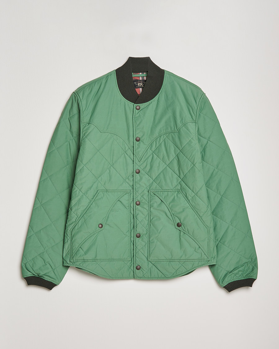 Men | Coats & Jackets | RRL | Helston Quilted Jacket Vintage Turquoise