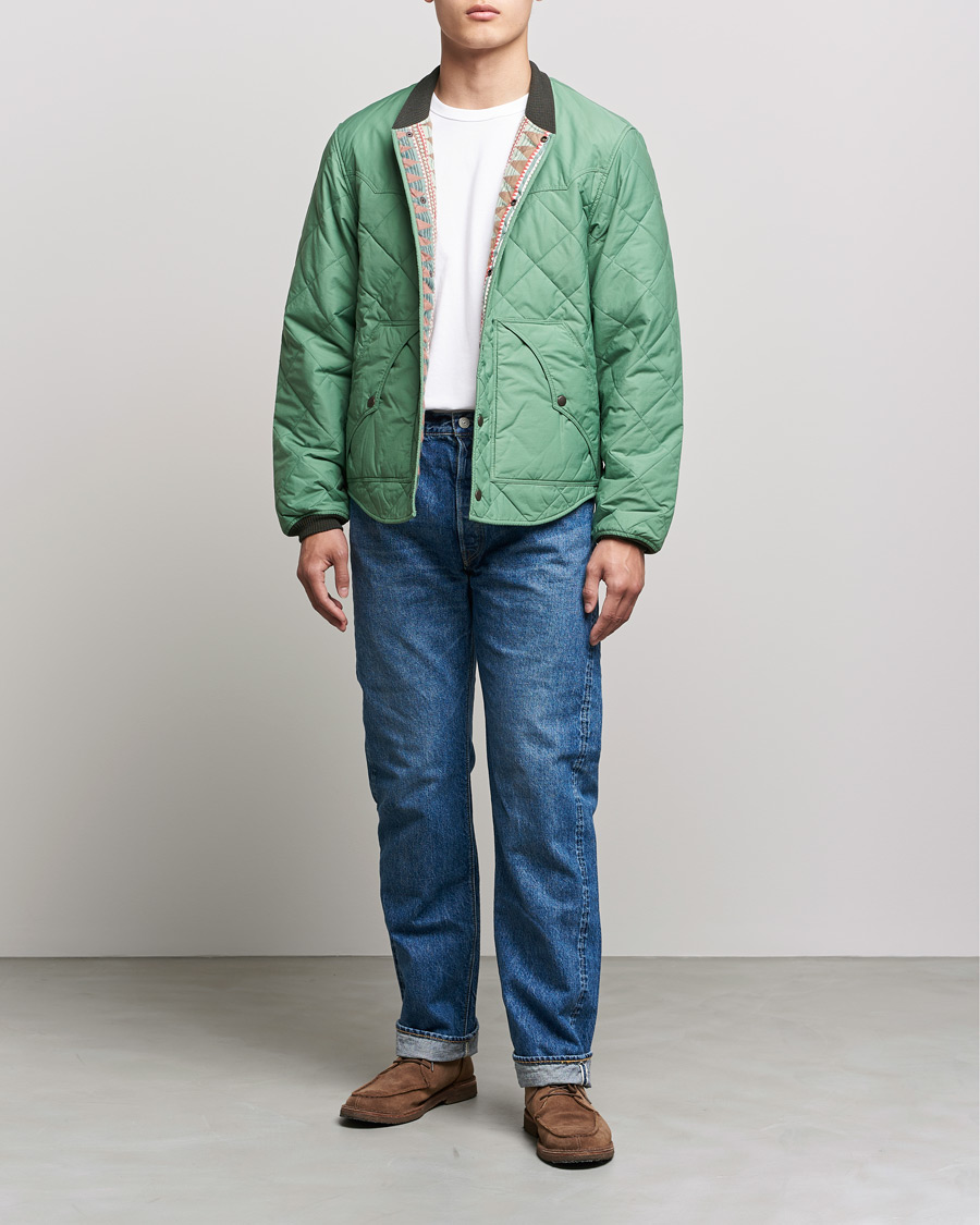 Men |  | RRL | Helston Quilted Jacket Vintage Turquoise