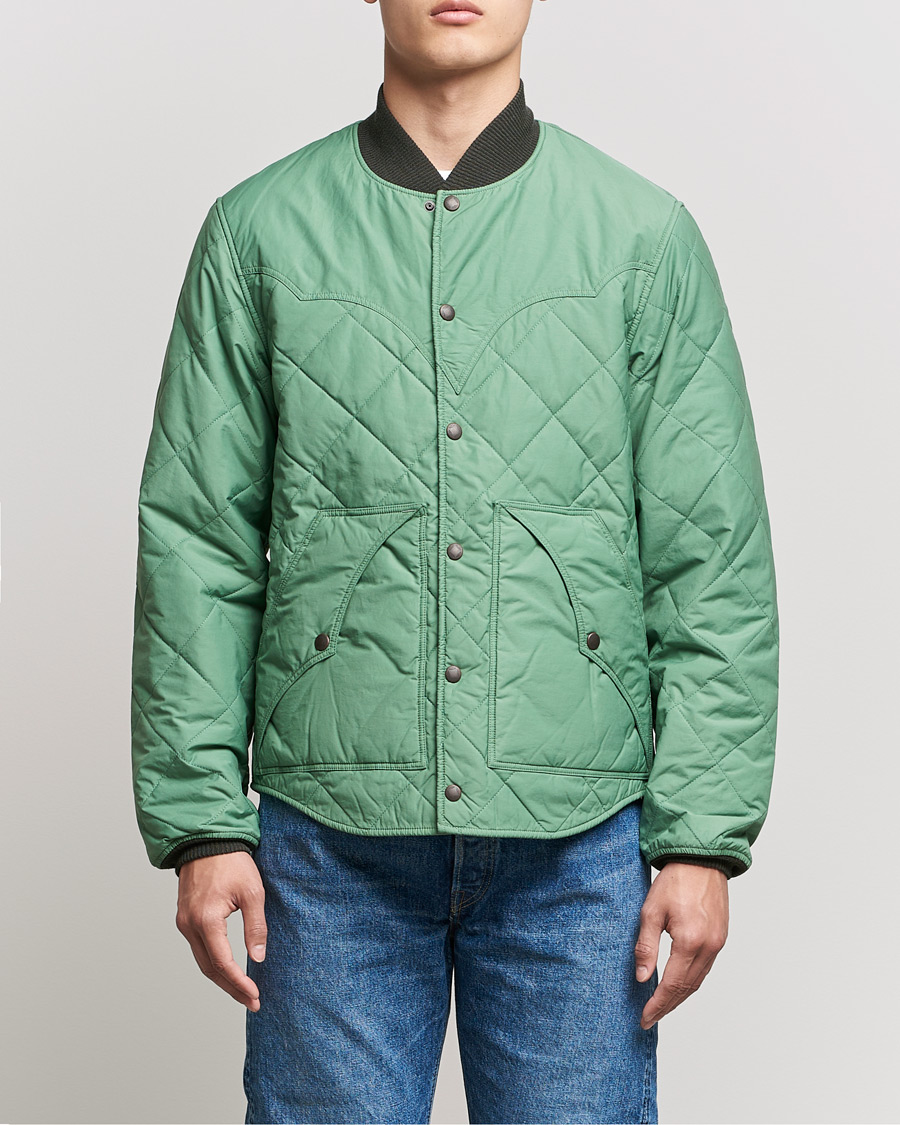 Men | Coats & Jackets | RRL | Helston Quilted Jacket Vintage Turquoise