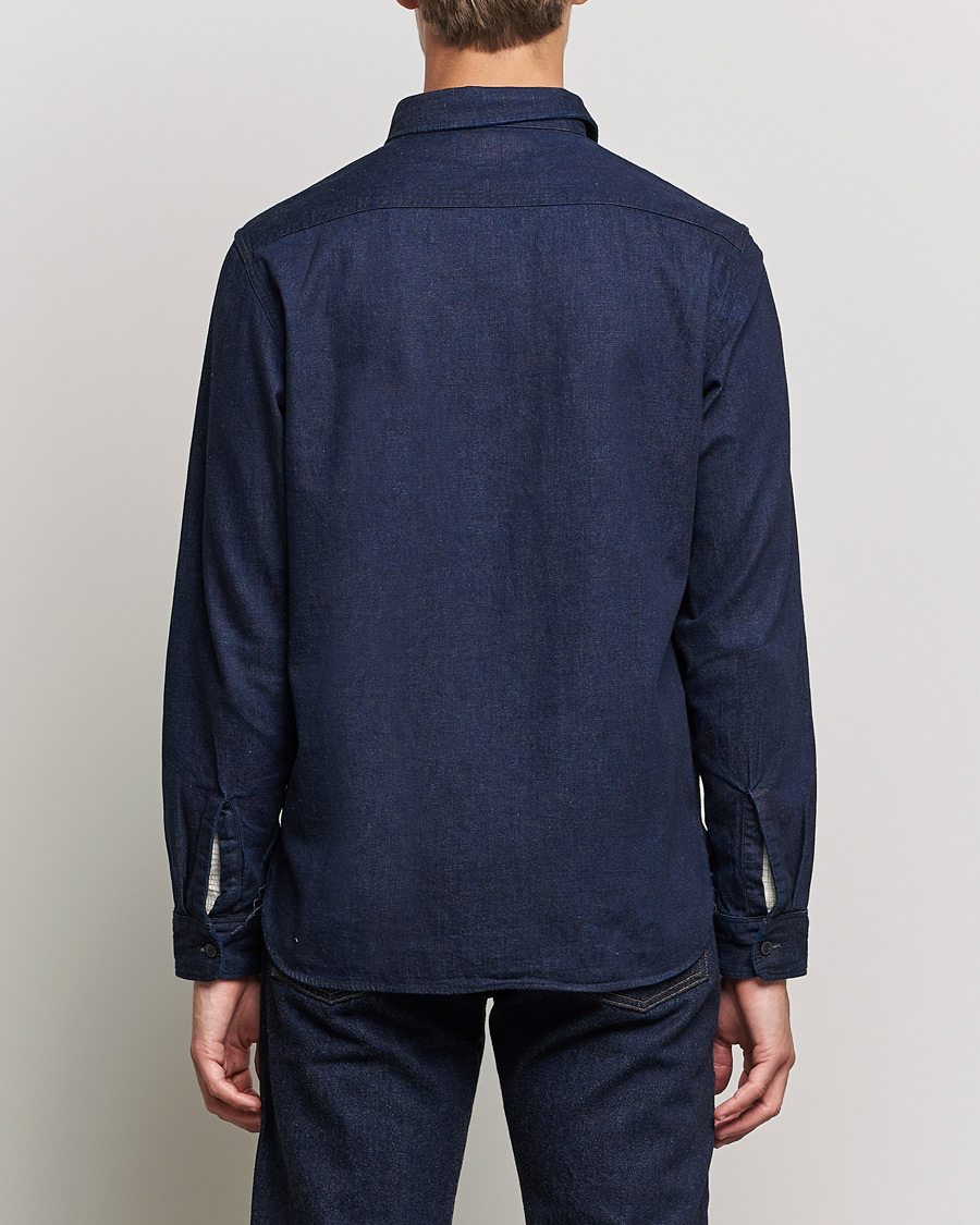 Men | Shirts | RRL | Preston Denim Work Shirt Rinse Wash