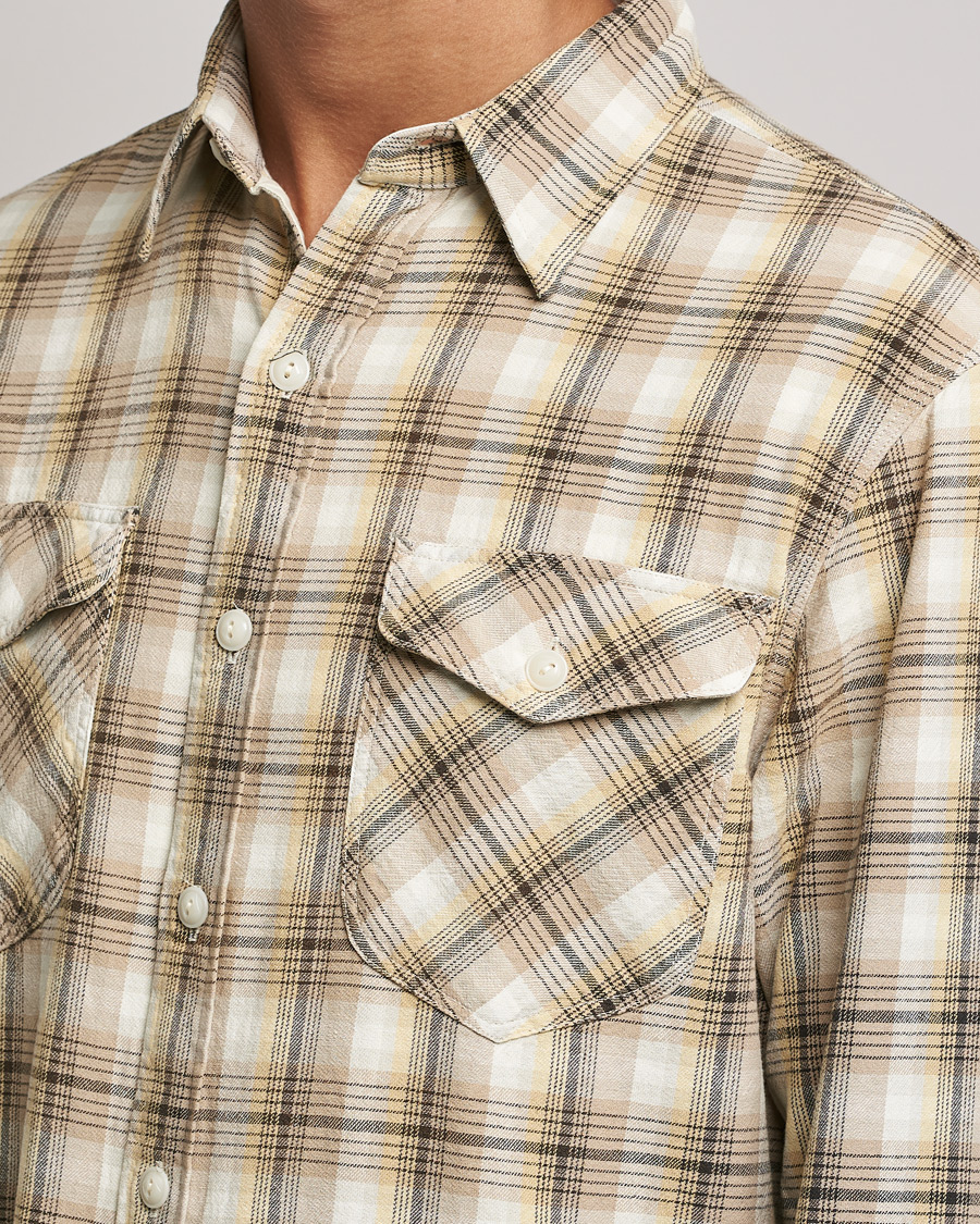 Men | Shirts | RRL | Lee Checked Workshirt Tan
