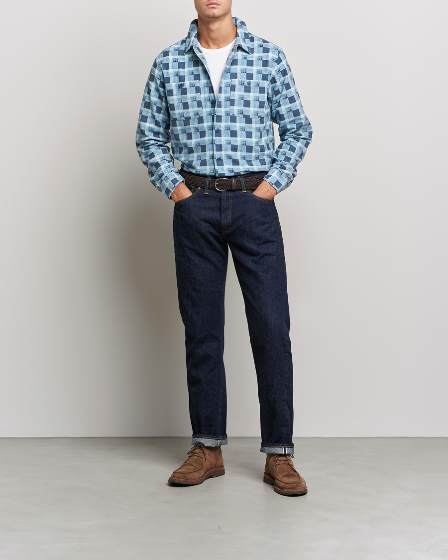 Men | Shirts | RRL | Universal Camp Shirt Blue Check