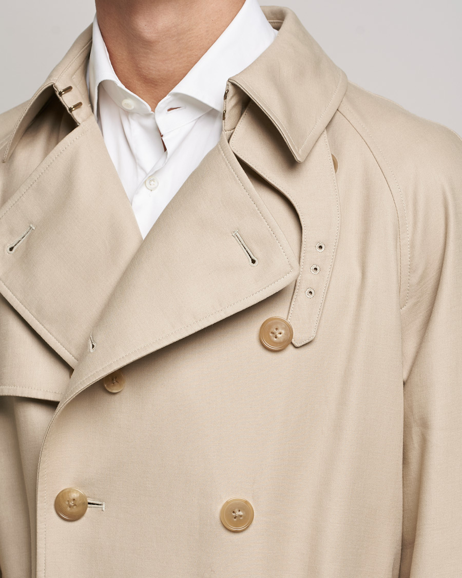 Men | Coats & Jackets | Ralph Lauren Purple Label | Classic Trench Coat Khaki Stone