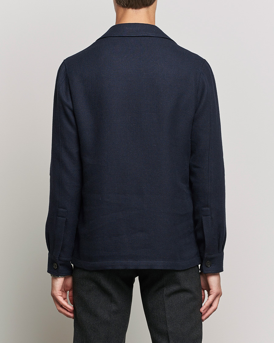 Men | Coats & Jackets | Ralph Lauren Purple Label | Snowden Tweed Field Jacket Navy