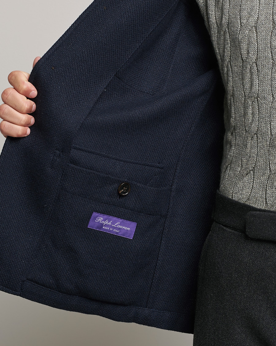 Men | Coats & Jackets | Ralph Lauren Purple Label | Snowden Tweed Field Jacket Navy
