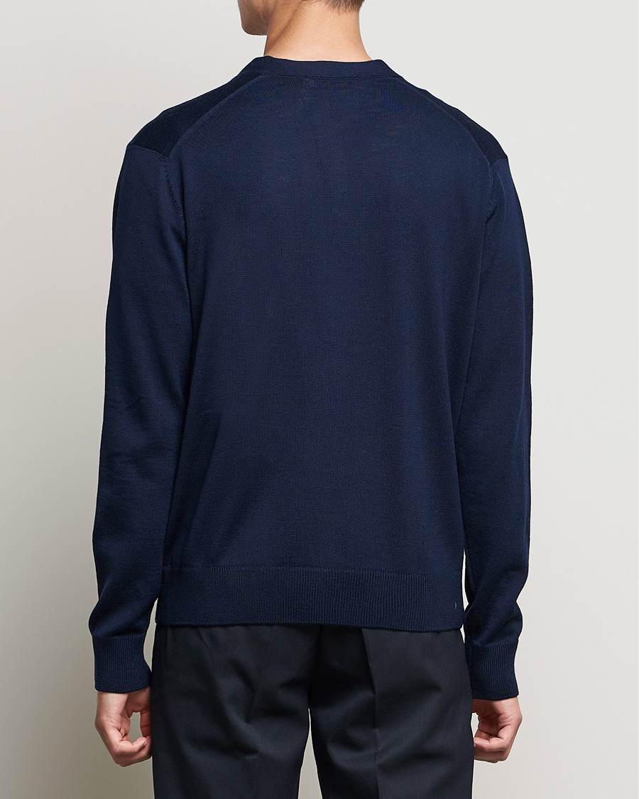 Men | Sweaters & Knitwear | Maison Kitsuné | Fox Head Wool Cardigan Navy