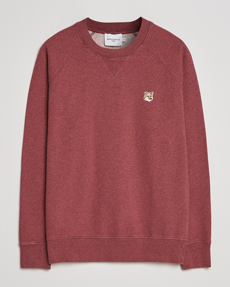 Men | Sweaters & Knitwear | Maison Kitsuné | Fox Head Sweatshirt Wine