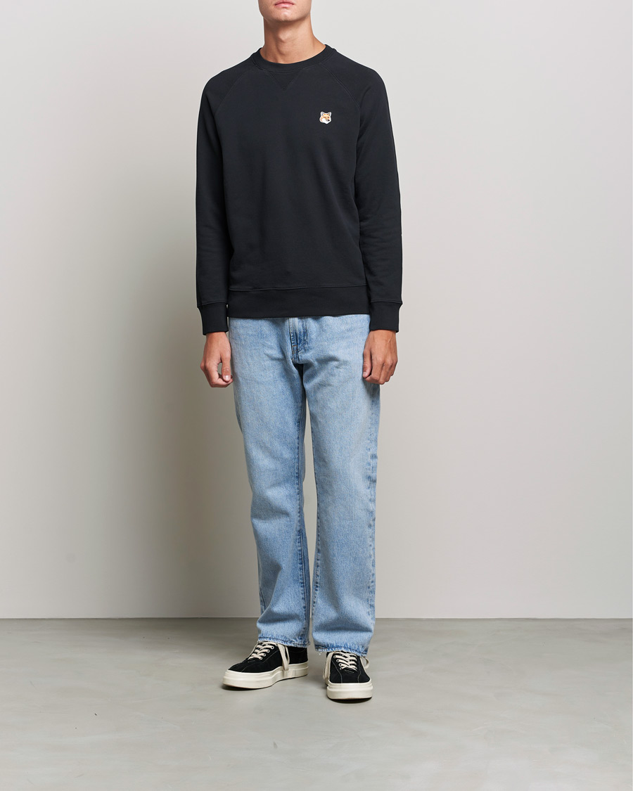 Men | Sweaters & Knitwear | Maison Kitsuné | Fox Head Sweatshirt Black
