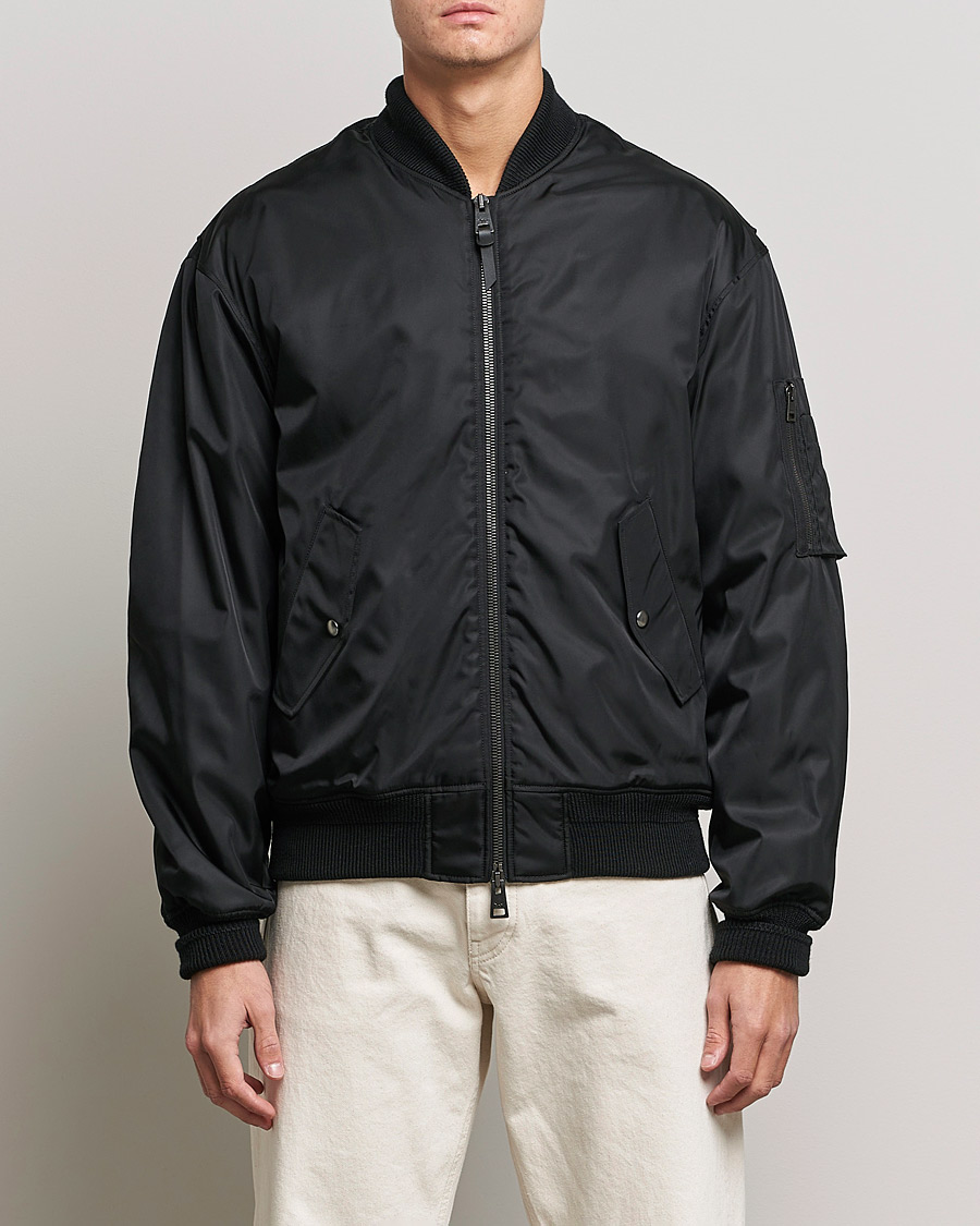 Men | Coats & Jackets | Maison Kitsuné | Bomber Jacket Black
