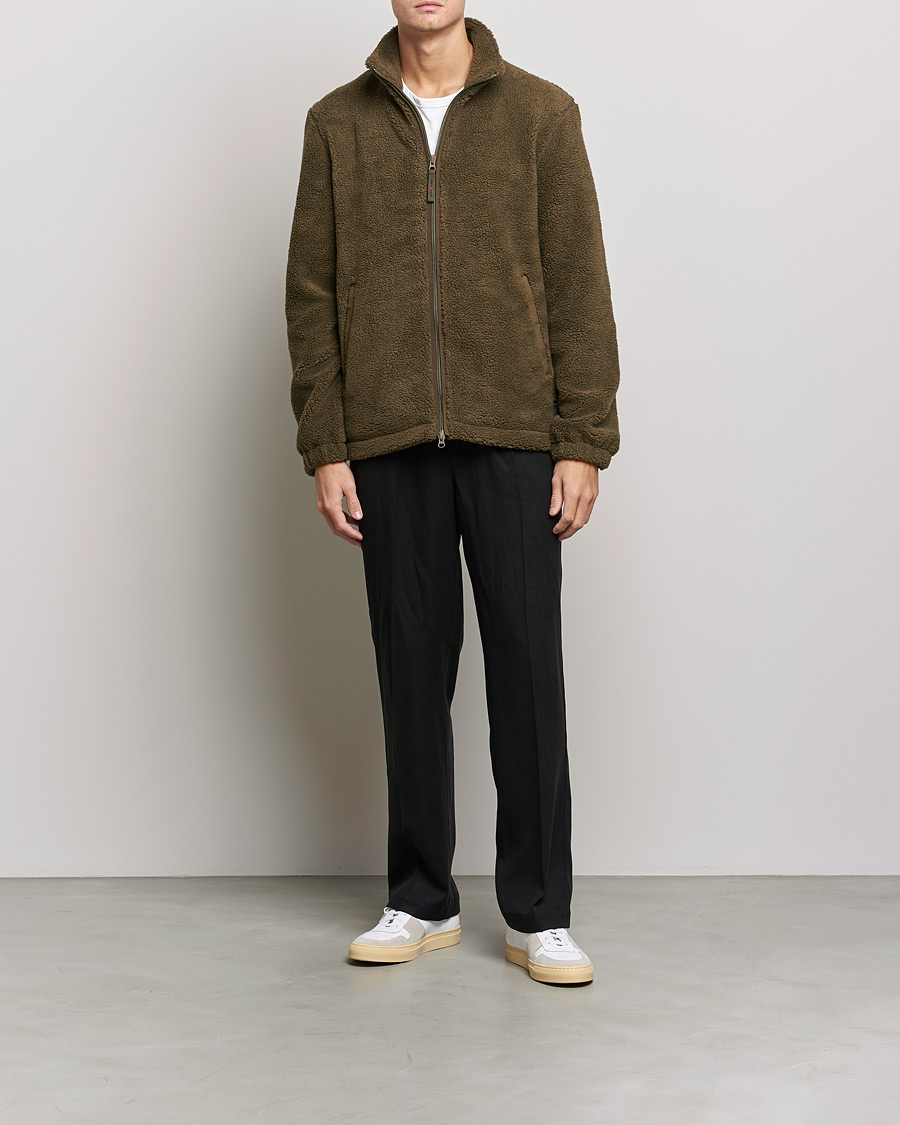 Men | Sweaters & Knitwear | Samsøe Samsøe | Samsøe & Samsøe Rune Fleece Dark Olive