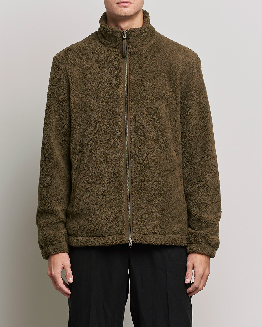 Men | Sweaters & Knitwear | Samsøe Samsøe | Samsøe & Samsøe Rune Fleece Dark Olive