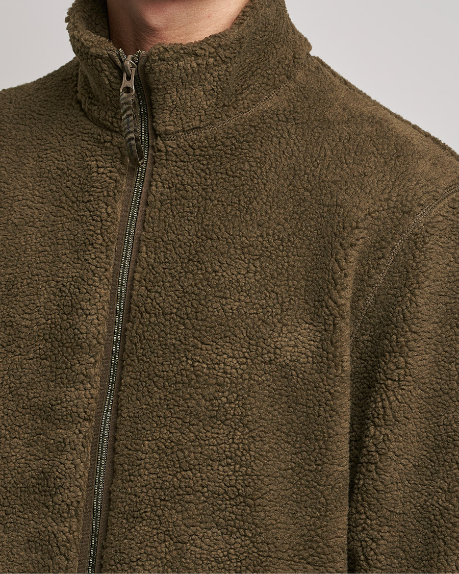Men | Sweaters & Knitwear | Samsøe Samsøe | Samsøe & Samsøe Rune Fleece Dark Olive