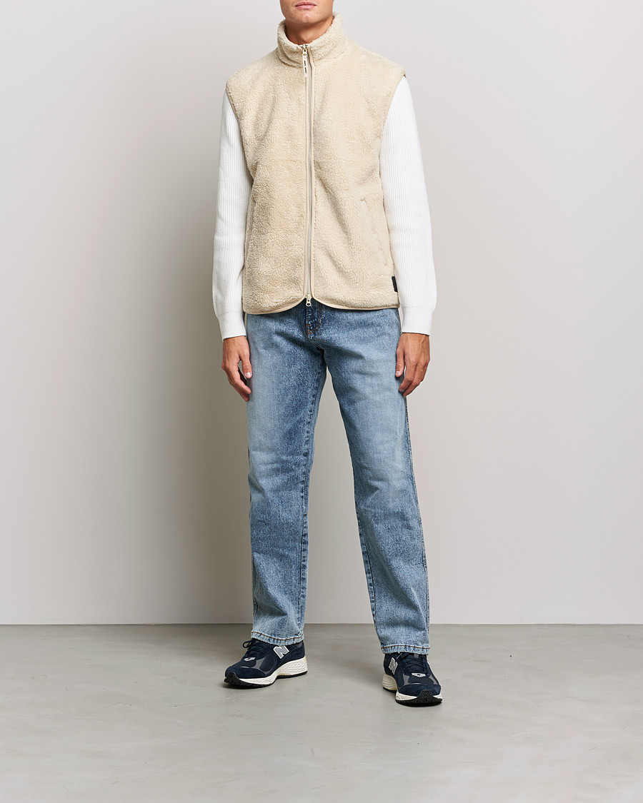 Men | Sweaters & Knitwear | Samsøe Samsøe | Samsøe & Samsøe Rune Fleece Vest Brown Rice