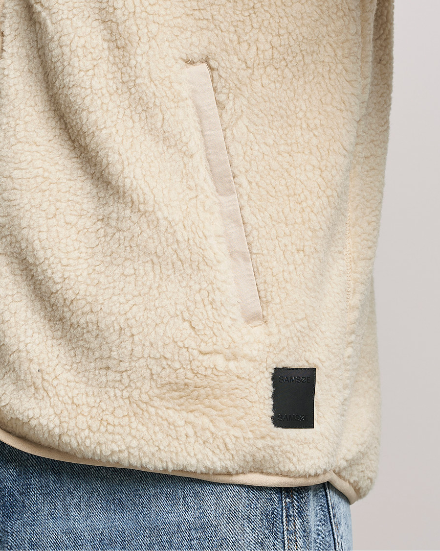 Men | Sweaters & Knitwear | Samsøe Samsøe | Samsøe & Samsøe Rune Fleece Vest Brown Rice