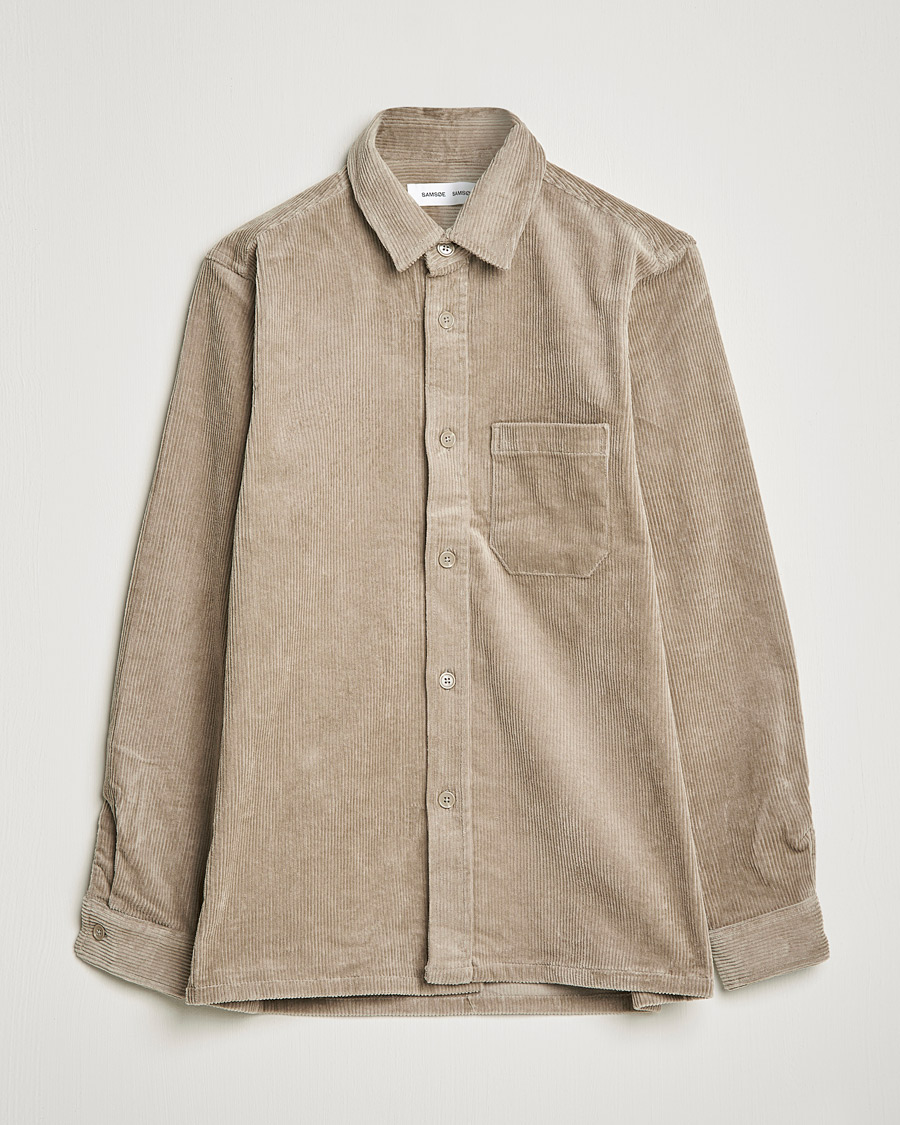Men | Shirts | Samsøe Samsøe | Samsøe & Samsøe Waltones Corduroy Overshirt Winter Twig
