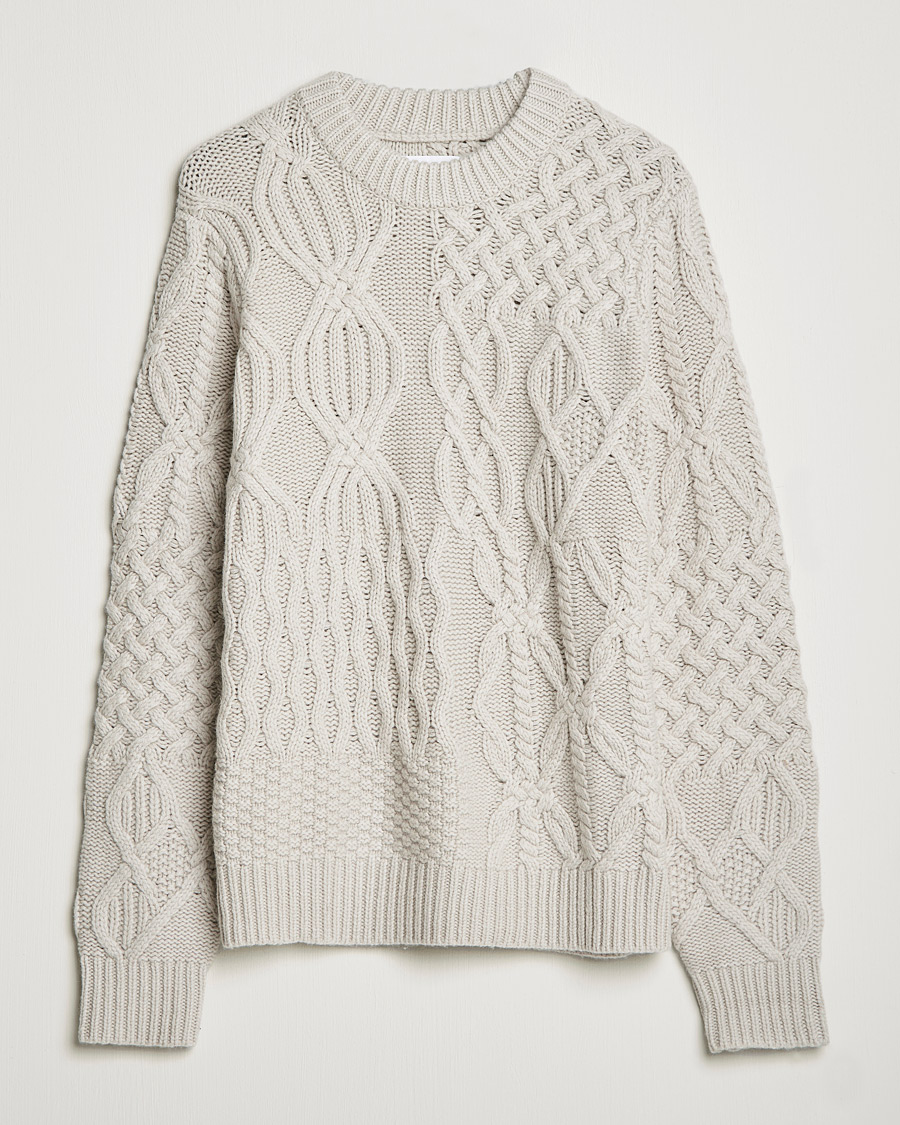 Men | Sweaters & Knitwear | Samsøe Samsøe | Samsøe & Samsøe Harolds Crew Neck Oatmeal