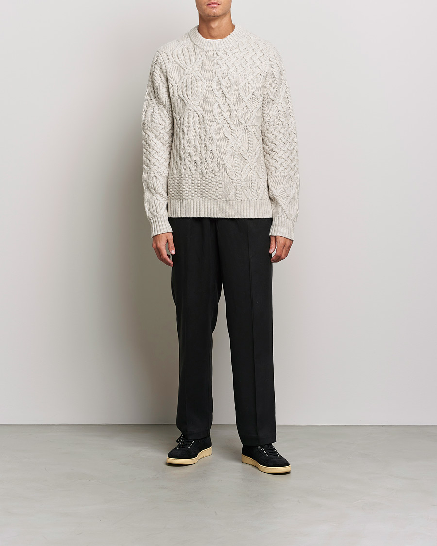 Men | Sweaters & Knitwear | Samsøe Samsøe | Samsøe & Samsøe Harolds Crew Neck Oatmeal
