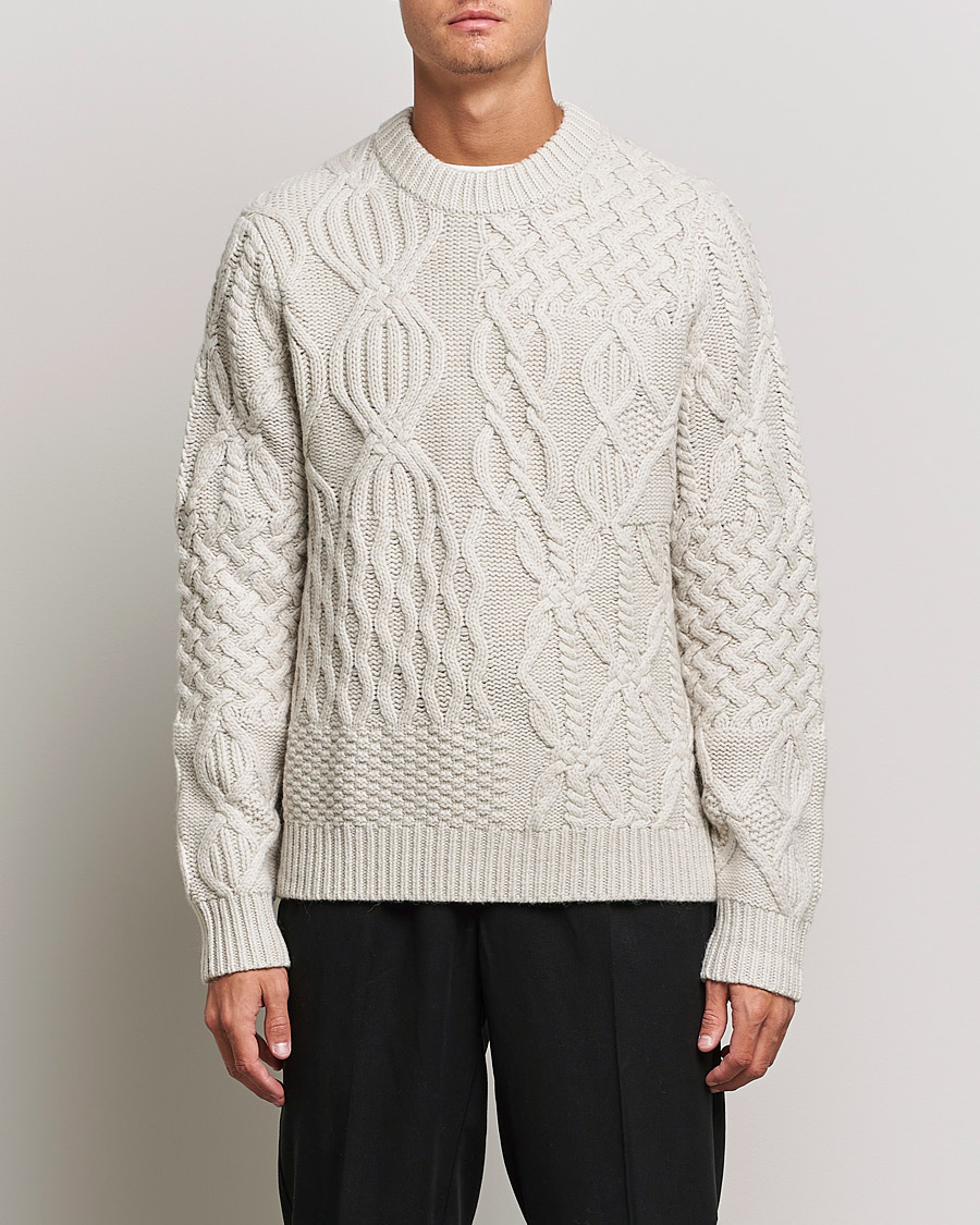 Men | Sweaters & Knitwear | Samsøe Samsøe | Samsøe & Samsøe Harolds Crew Neck Oatmeal