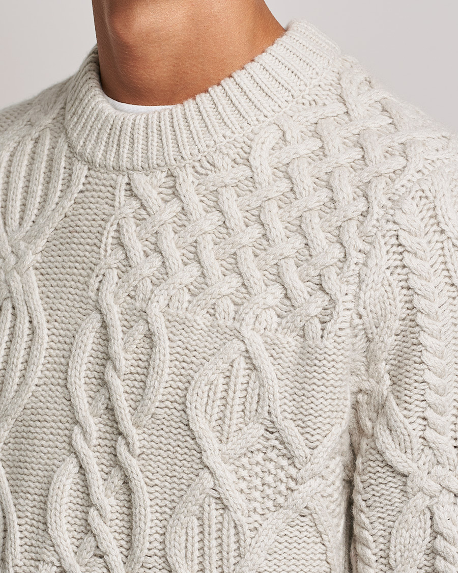 Men | Sweaters & Knitwear | Samsøe Samsøe | Samsøe & Samsøe Harolds Crew Neck Oatmeal