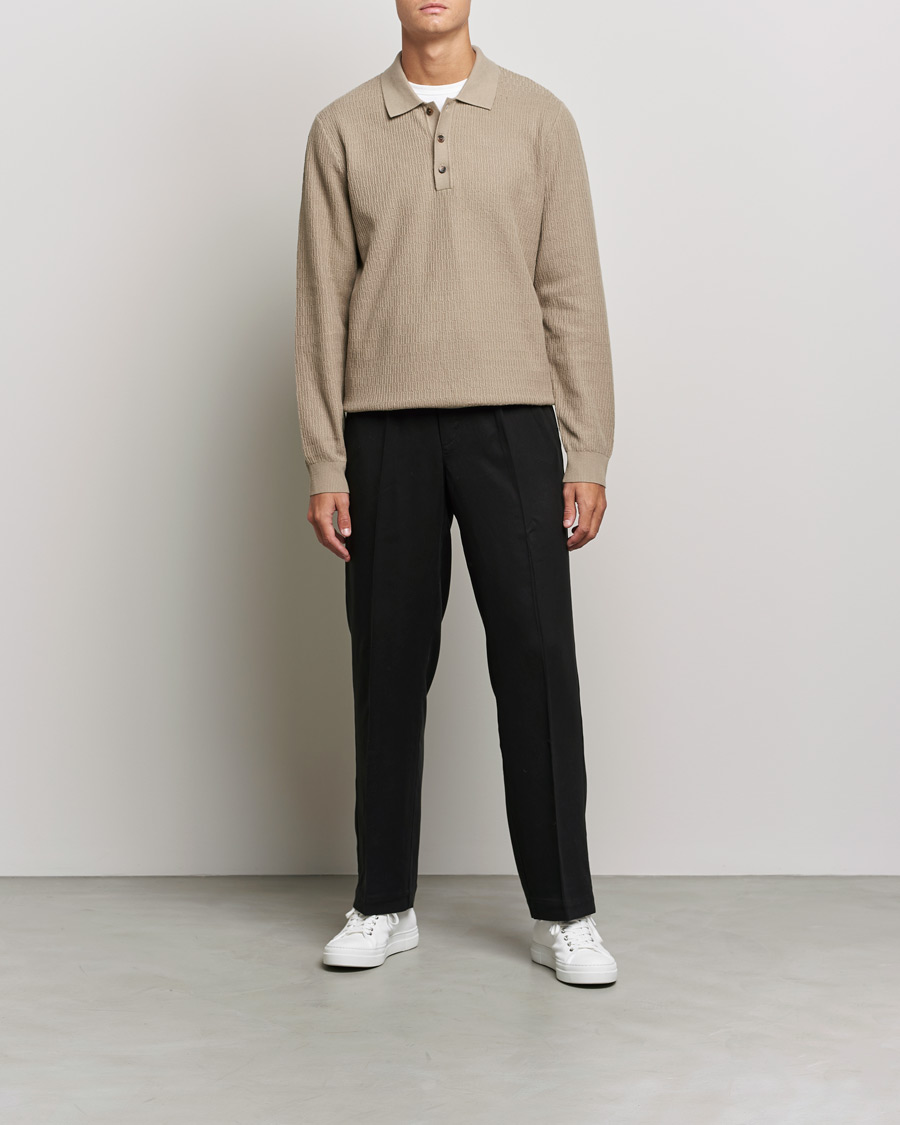 Men | Sweaters & Knitwear | Samsøe Samsøe | Samsøe & Samsøe Joey Knitted Polo Winter Twig