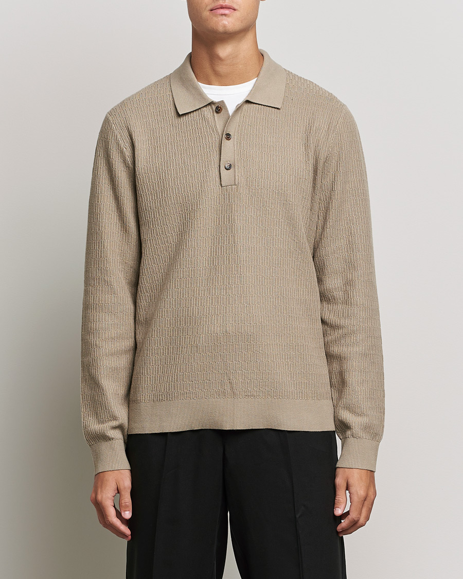Men | Sweaters & Knitwear | Samsøe Samsøe | Samsøe & Samsøe Joey Knitted Polo Winter Twig