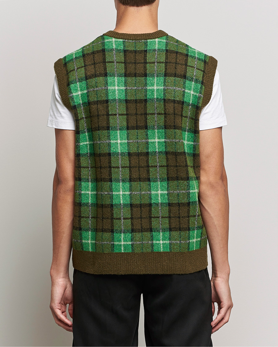 Men | Sweaters & Knitwear | Samsøe Samsøe | Samsøe & Samsøe James Fine Merino Knitted Vest Medium Green