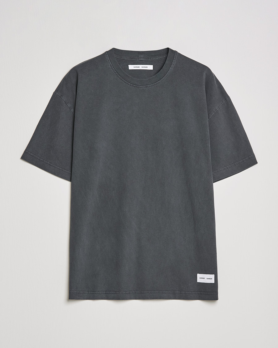 Men | T-Shirts | Samsøe Samsøe | Samsøe & Samsøe Pigment Organic Cotton T-Shirt Black