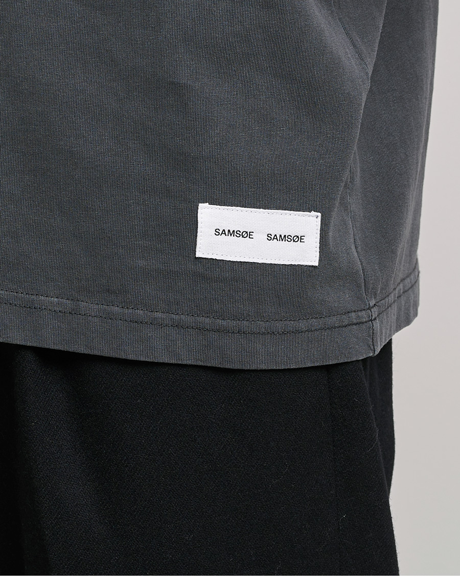 Men | T-Shirts | Samsøe Samsøe | Samsøe & Samsøe Pigment Organic Cotton T-Shirt Black