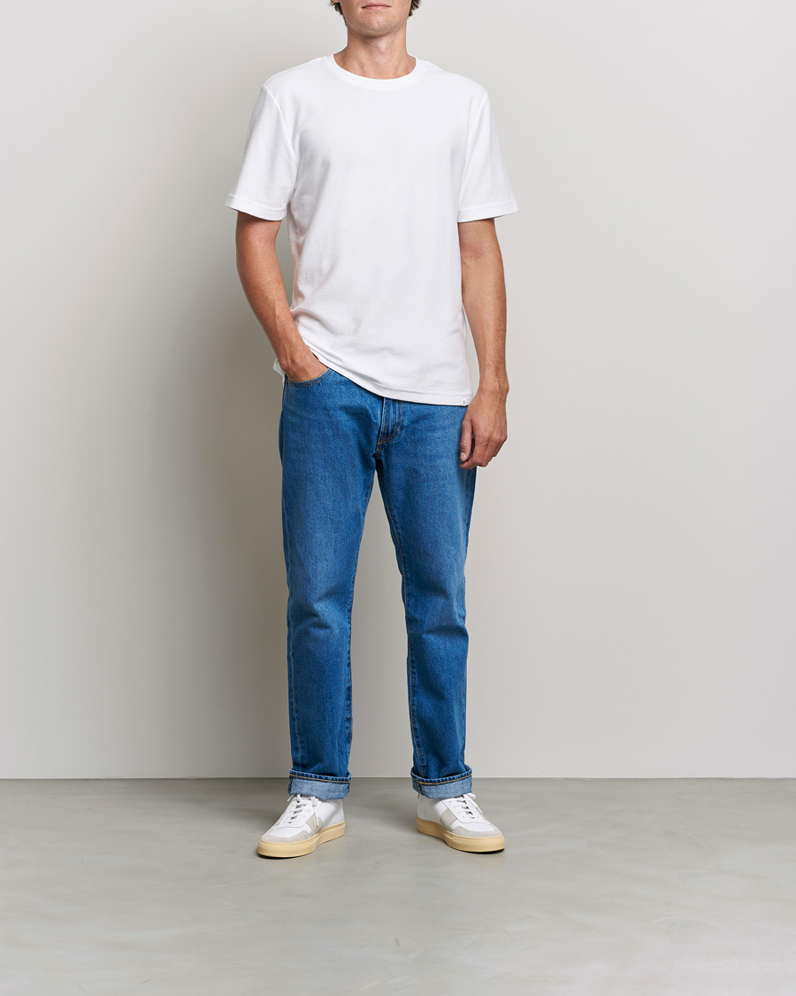 Men | T-Shirts | Samsøe Samsøe | Samsøe & Samsøe Odin Terry Organic Cotton T-Shirt White