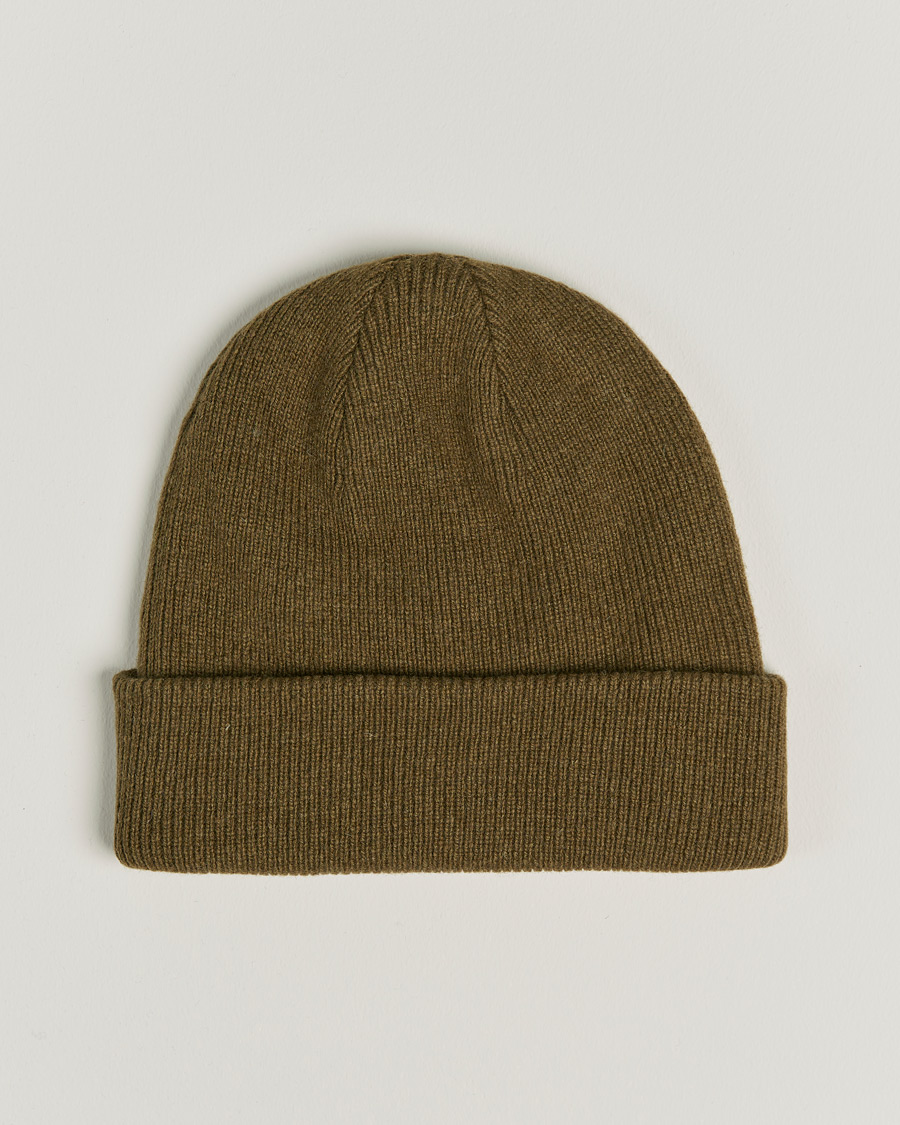 Men | Samsøe & Samsøe Lambswool Beanie Dark Olive | Samsøe Samsøe | Samsøe & Samsøe Lambswool Beanie Dark Olive